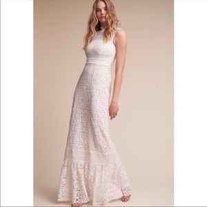 Bhldn Anthropologie Ojai ivory lace wedding dress